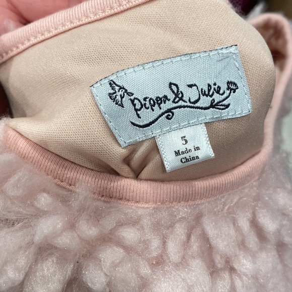 NWT Girls Pippa & Julie Sherpa Teddy Sweater - Picture 3 of 4